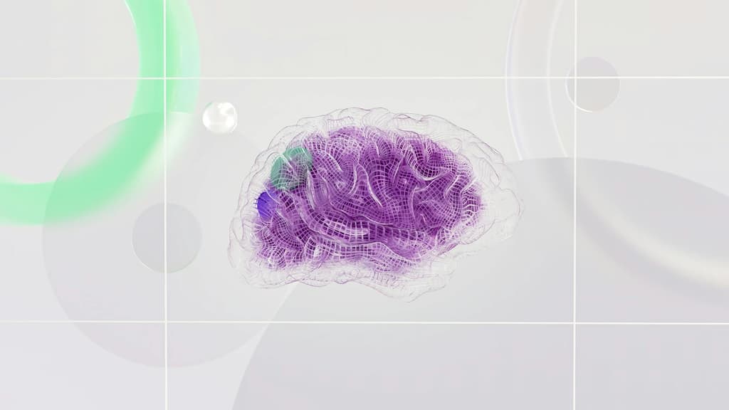 AI neural network visualisation showing generative search technology