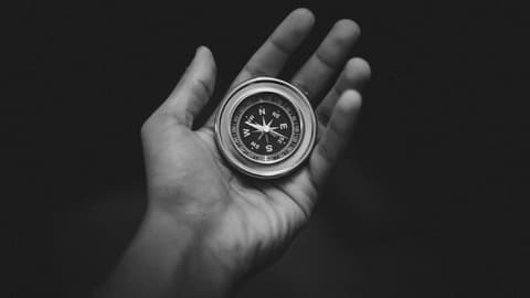 Compass representing choosing the right direction for custom software development