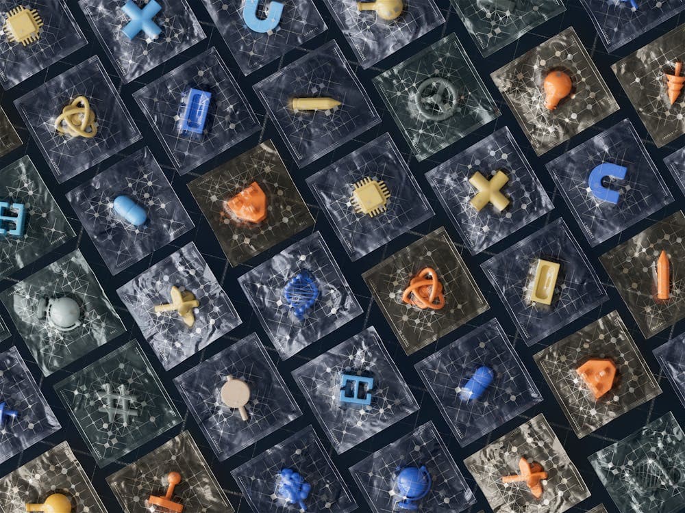 Abstract grid illustration representing a range of AI tools