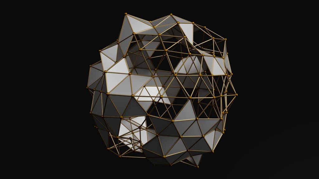 Abstract networked sphere representing connected AI models